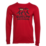 Gryphons Stacked Long Sleeve - Red