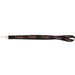 Gryphons Horizontal 3/4" Silkscreen Lanyard with J-hook - Black
