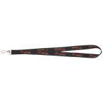 Gryphons Horizontal 3/4" Lanyard with J-Hook - Black