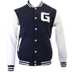 Guelph Varsity Fleece Jacket - Navy & White