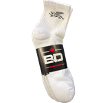 Gryphon 3 Pack Crew Socks - White