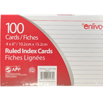 Enlivo Index Cards 4X6