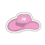 Gryphon Pink Cowboy Hat Sticker