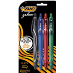 BIC Gelocity  4 Pack - Assorted