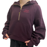 lululemon Gryphon Oversized Half-Zip Hoodie - Black Plum