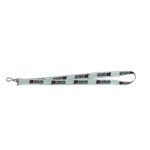 Gryphons Horizontal 3/4" Silkscreen Lanyard with Hook - White