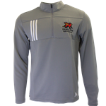 Adidas Stacked Gryphons 3-Stripe 1/4 Zip - Grey