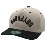 Gryphons Upside Down Heritage Twill Hat - Beige and Black