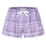 Circle Crest Flannel Short - Lavender