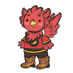 Cowboy Gryph Sticker