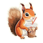 Squirrel Sticker
