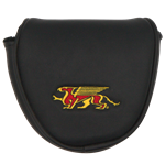 Gryphons Mallet Putter Cover "Arrow" - Black & Red