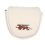 Gryphons Mallet Putter Cover "Arrow" - White & Red