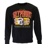 Gryphons Football Retro Crewneck Sweater - Black