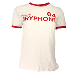 Guelph Gryphons Red Striped Ringer Tee - White