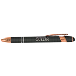 Crested Stylus Pen - Black