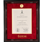 Gryphon Crest Medallion Degree Frame - Red