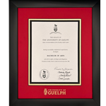 Gryphon Crest Infused Black Degree Frame