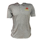 Football Stacked Polo - Black Heather