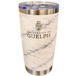 Bronte 20 oz Stainless Mug - White Marble