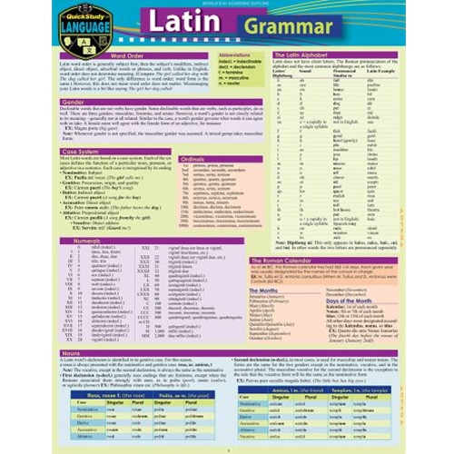 University of Guelph Bookstore - Latin Grammar