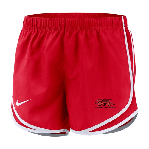 University of Guelph Bookstore - GRYPHONS X NIKE WOMEN'S RED TEMPO SHORT