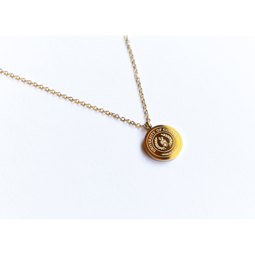 University of Guelph Bookstore - Gold Insignia Pendant Necklace