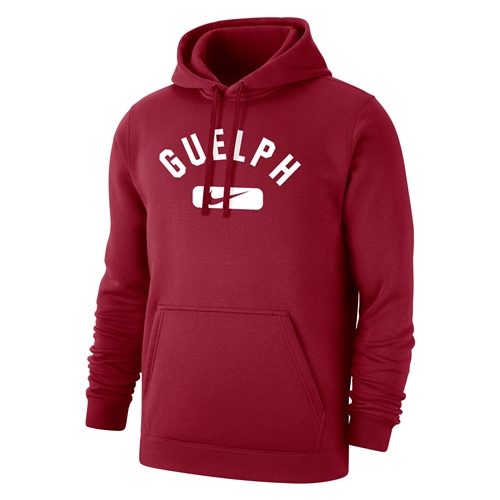 University of Guelph Bookstore - Red Nike Guelph Club Fleece Hoodie