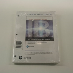 LOOSELEAF INTERNATIONAL BUSINESS/MYMGMTLAB ACCESS CODE