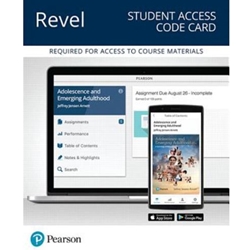 ETEXT/REVEL FOR ADOLESCENCE AND EMERGING ADULTHOOD