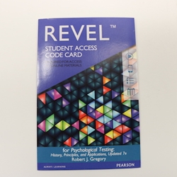 REVEL/ETEXT FOR PSYCHOLOGICAL TESTING ACCESS CODE
