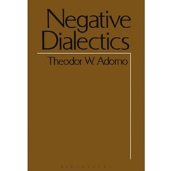 Book cover of Negative Dialectics with abstract design