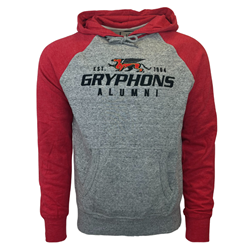 Grey/Red Gryphons Alumni Heritage Hoodie