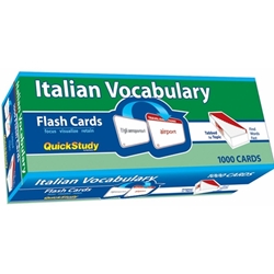 Italian Vocabulary Flash Cards (1000 Cards)