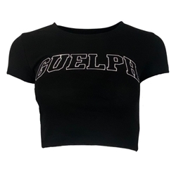 Black  Guelph Ribbed Tee