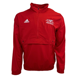 Red Adidas Gryphons Football 1/4 Zip Jacket