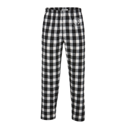Black/White Crested Harley Flannel Pant