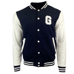 Fleece letterman clearance jacket