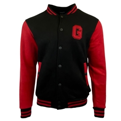 Black Guelph Varsity Fleece Jacket