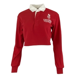 Red Classic Cropped Rugby