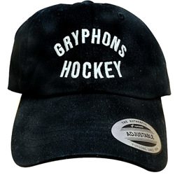 Black "Gryphons Hockey" Dad Hat