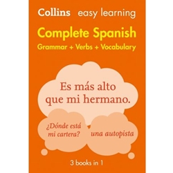 Easy Learning Spanish Complete Grammar, Verbs and Vocabulary (3 Books in 1): Trusted Support for Learning (Collins Easy Learning)