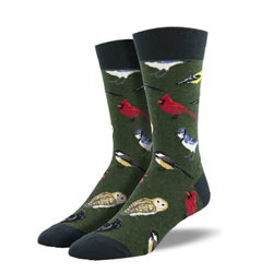 Bird Is The Word Crew Socks - 10-13