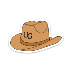 Die Cut UG Cowboy Hat Sticker