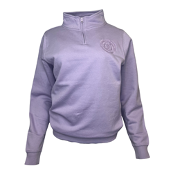 Lilac Circle Crest Tonal 1/4 Zip