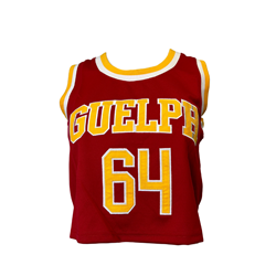 Red Guelph 64 Basketball Crop Jersey