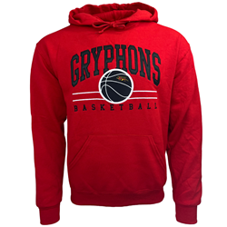 Red Gryphons Basketball Hoodie