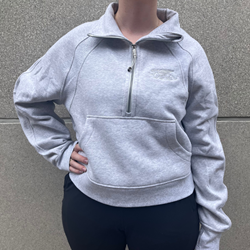 lululemon Oversized Half Zip Scuba - Grey