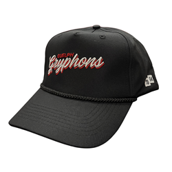 Black Gryphons Nylon Hat - Black rope