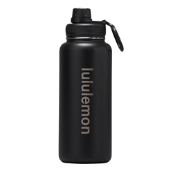 lululemon Back to Life Sports Bottle - Black 32oz